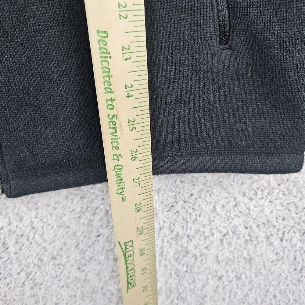 The North Face Sweater Fleece Jacket Black Full Zip Outdoor Midweight Sz Medium